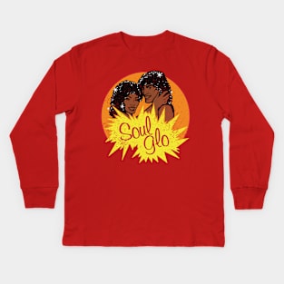 Soul Glo Afro Hair Commercial 80s 1980s Kids Long Sleeve T-Shirt